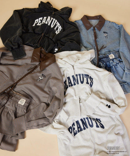 【《PEANUTS》聯名】荷葉邊迷你裙