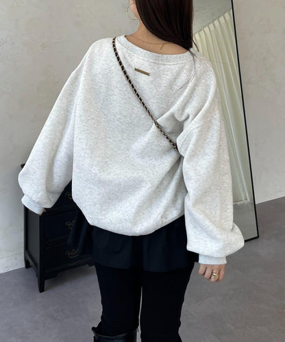 背面金屬裝飾加絨衛衣