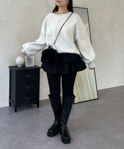 背面金屬裝飾加絨衛衣