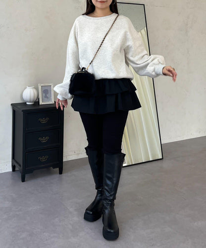 背面金屬裝飾加絨衛衣