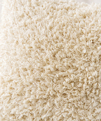 ミックスボアクッションカバー:45×45cm/チェックとモコモコ