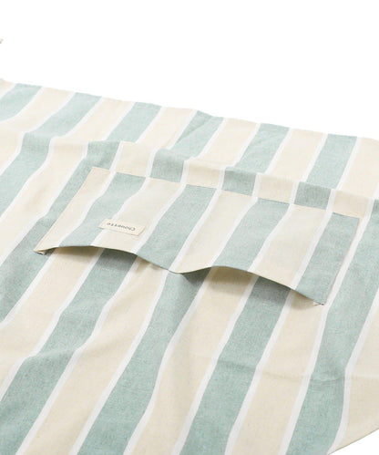 ダブルストライプキッズエプロン&三角巾セット