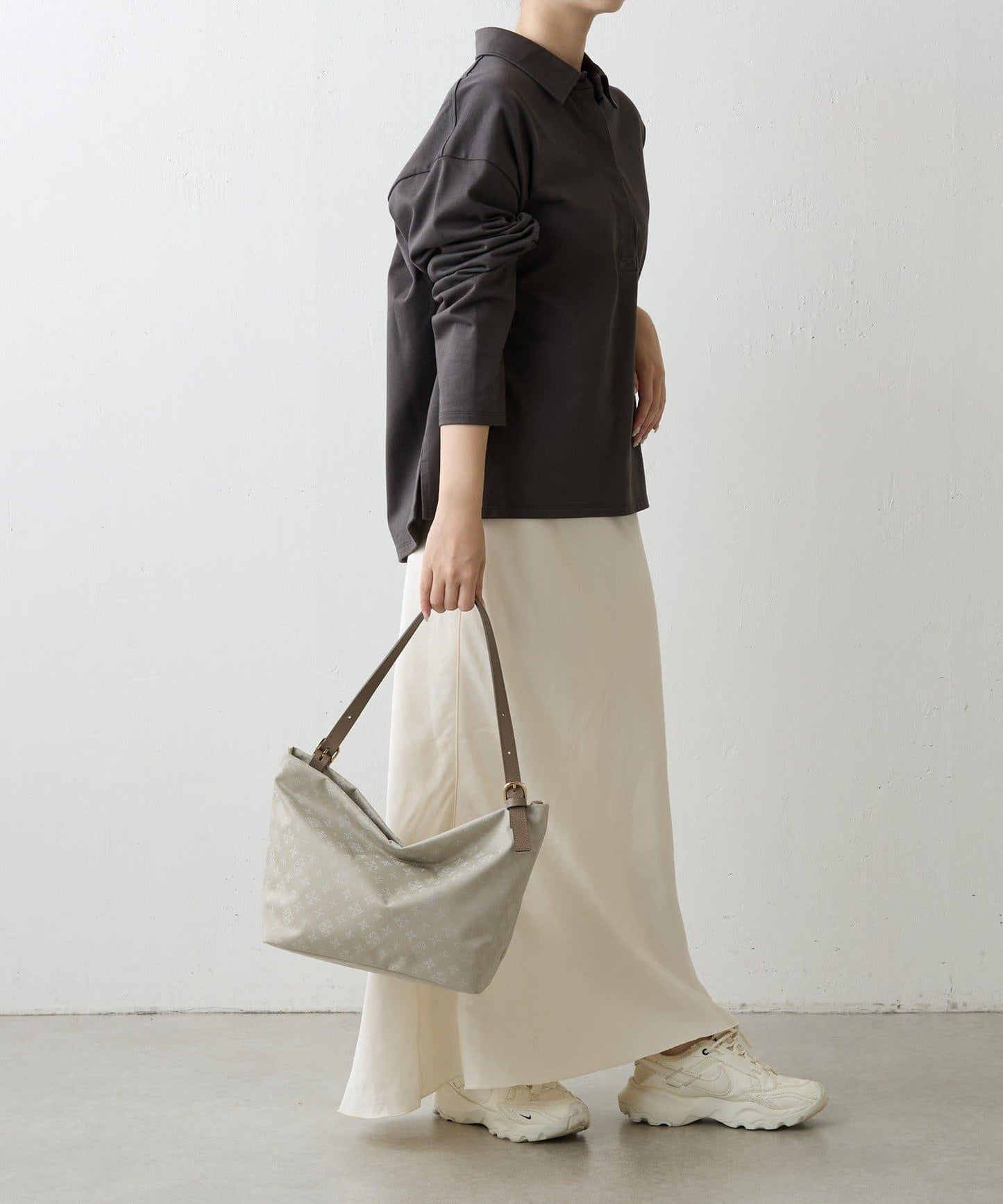 尼龍提花雙用單手柄托特包