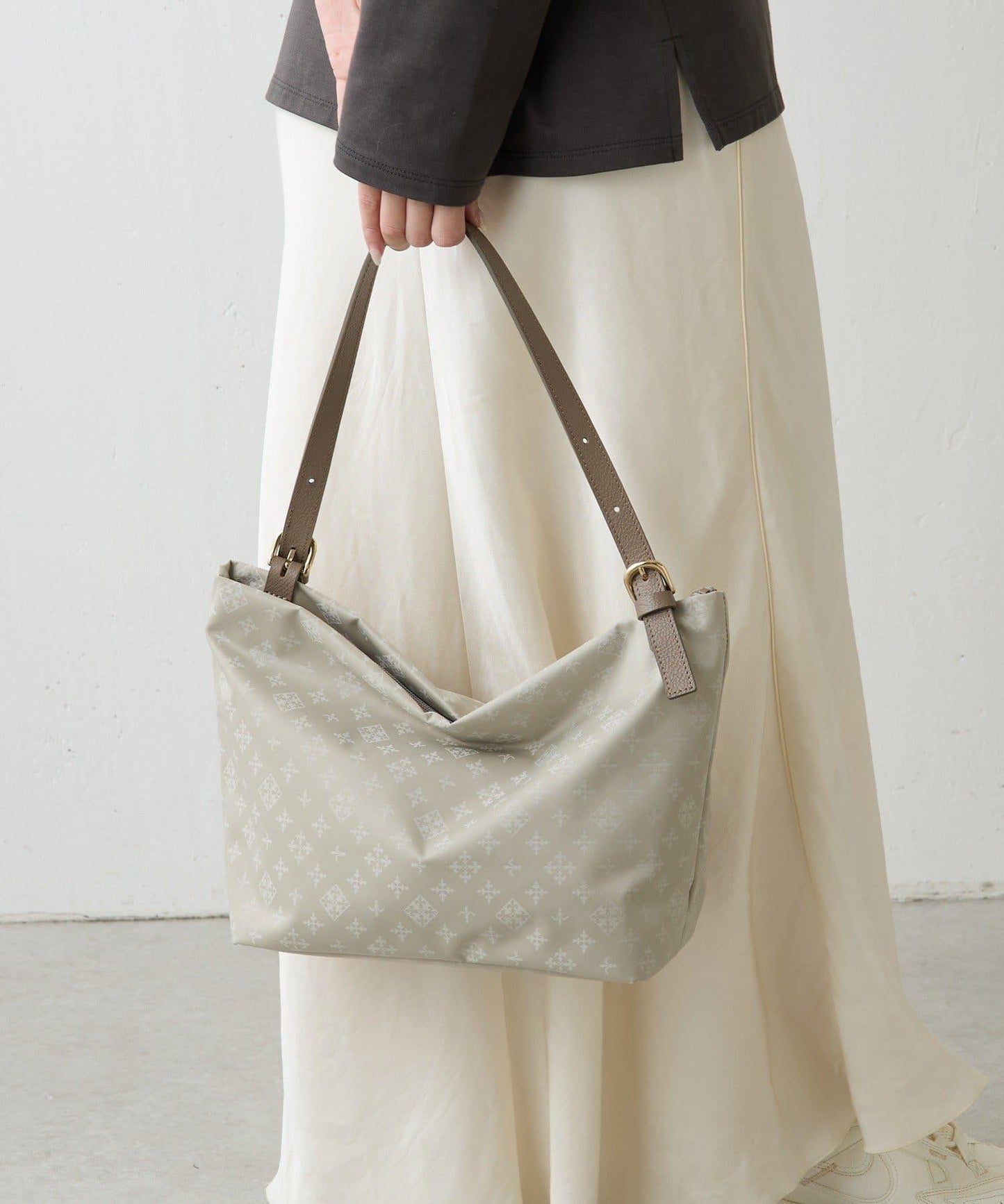 尼龍提花雙用單手柄托特包