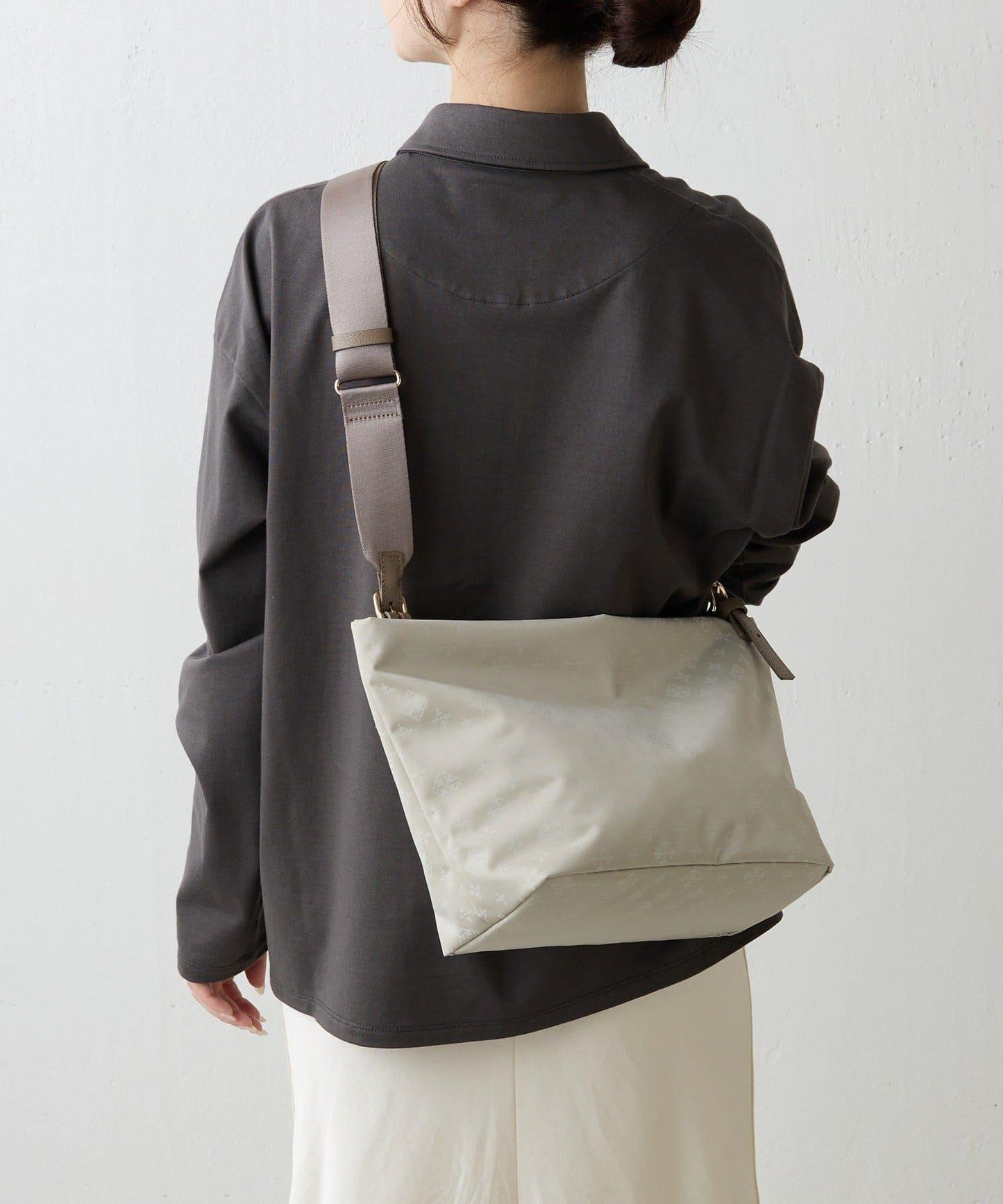 尼龍提花雙用單手柄托特包