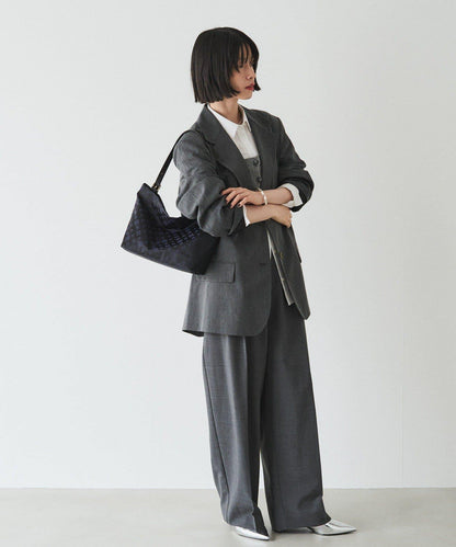 尼龍提花雙用單手柄托特包