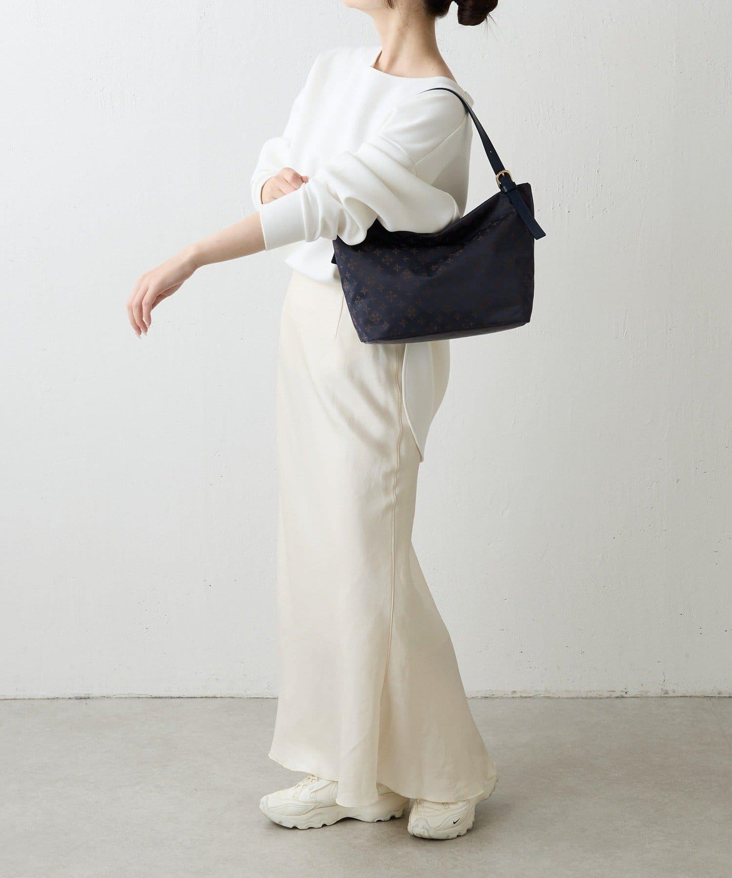 尼龍提花雙用單手柄托特包