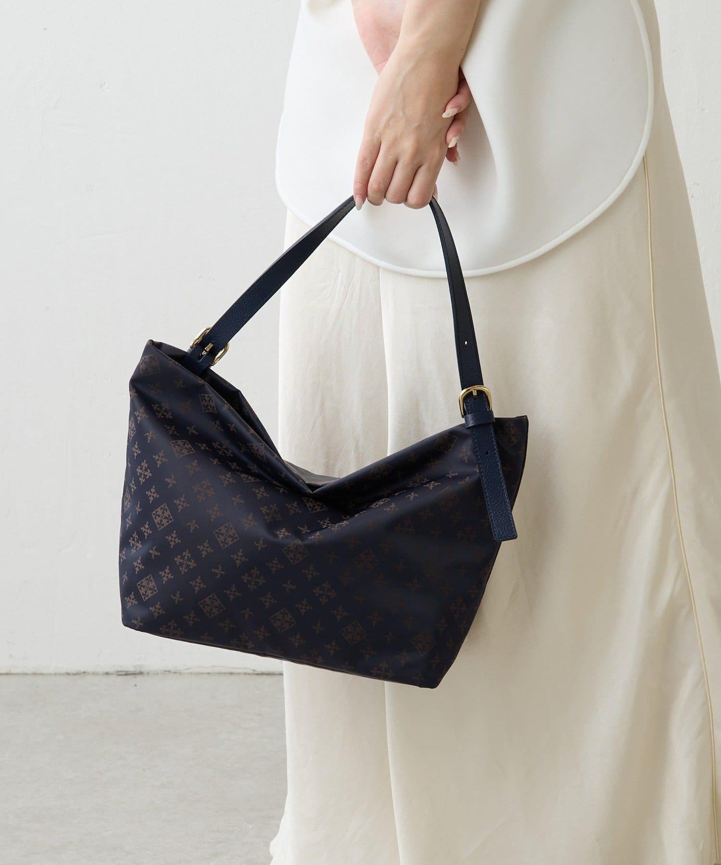 尼龍提花雙用單手柄托特包