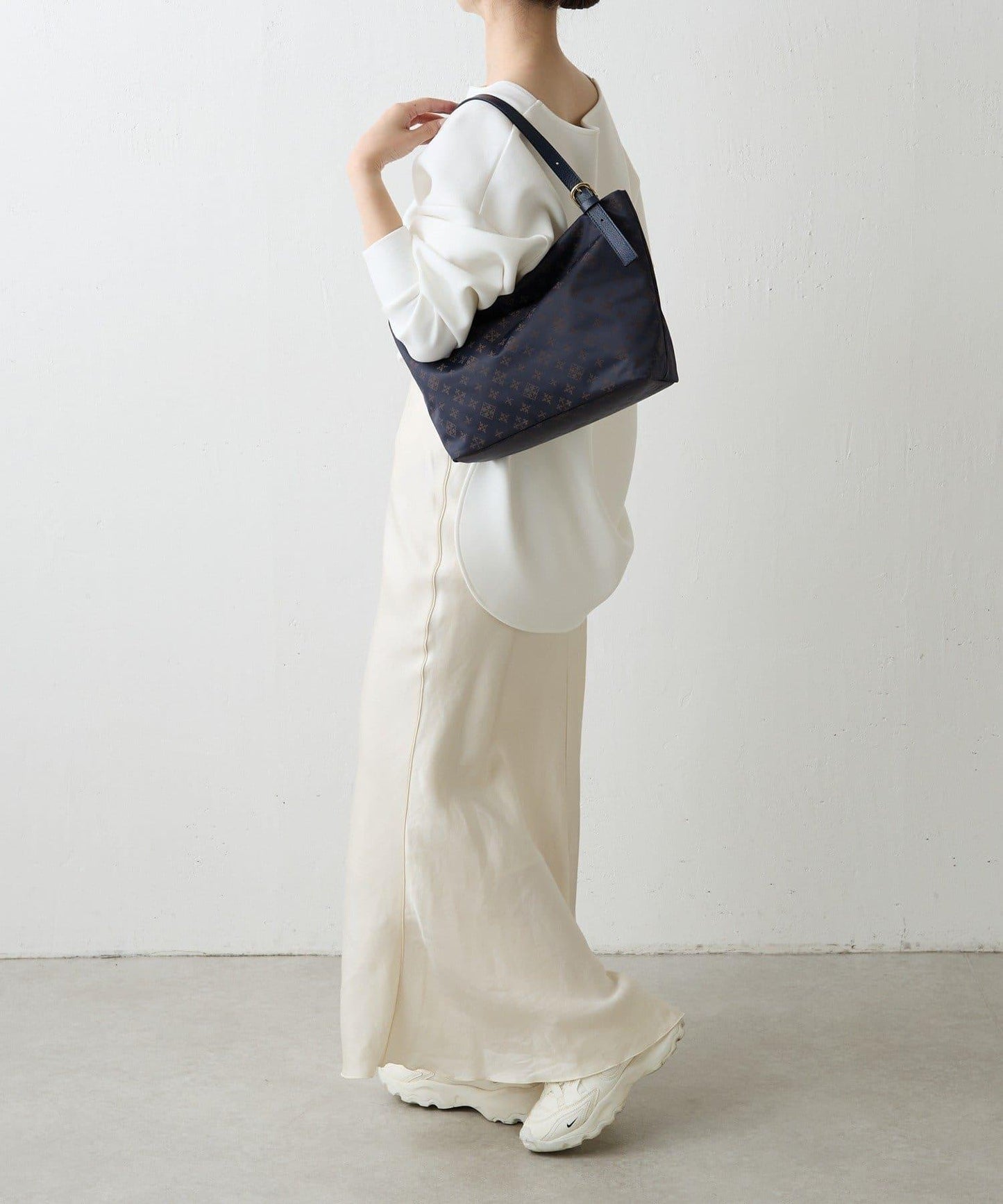 尼龍提花雙用單手柄托特包