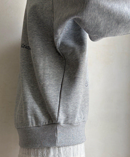 加絨隨機刺繡標誌衛衣