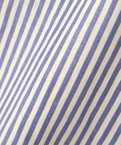 條紋棉質高領襯衫