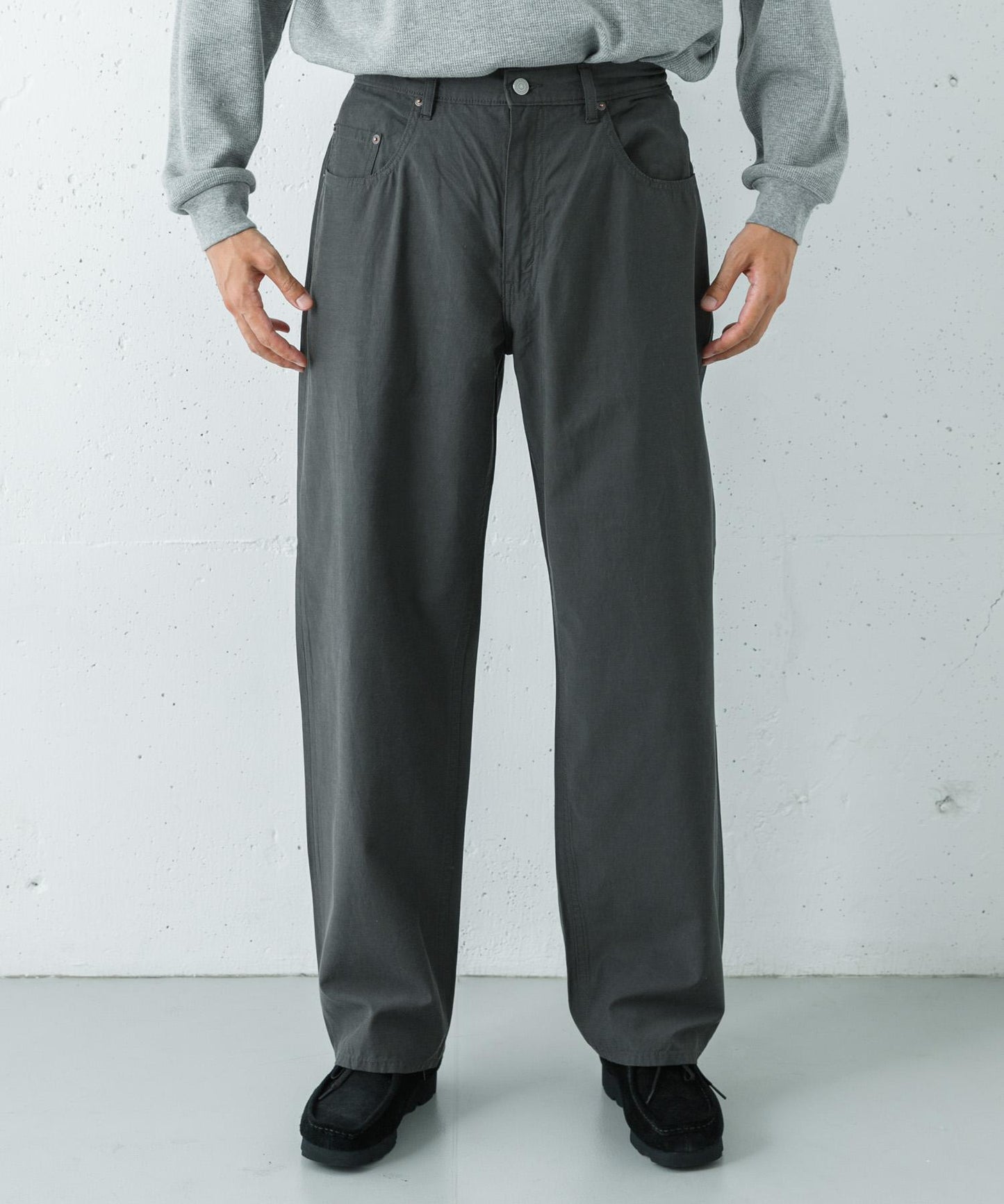 『聯名』CIOTA×URBAN RESEARCH 棉混寬鬆五袋褲