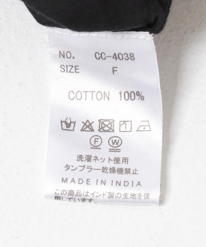 褶皺棉質荷葉邊領襯衫