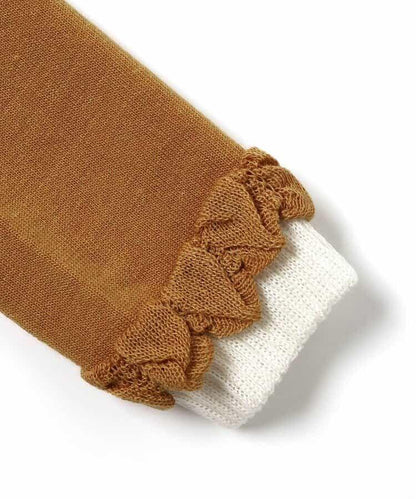 下襬荷葉邊打底褲