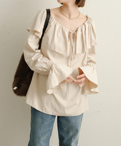 荷葉邊襯衫