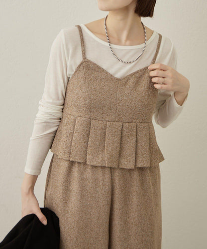 【可成套穿著◎】粗花呢吊帶背心