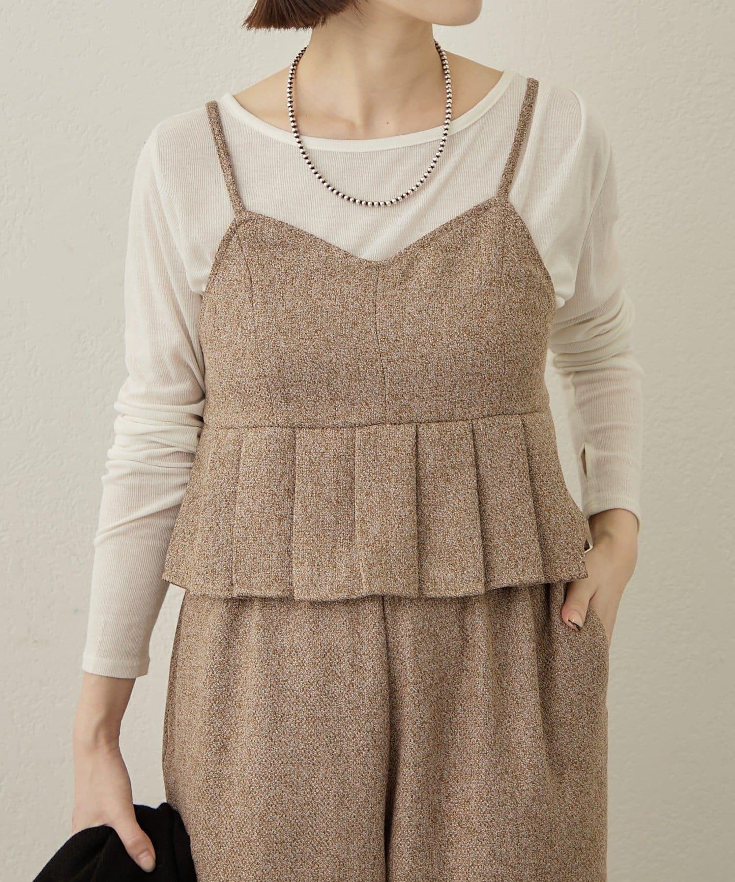 【可成套穿著◎】粗花呢吊帶背心