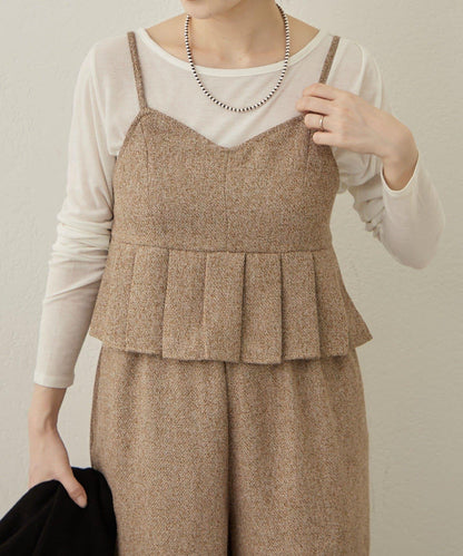 【可成套穿著◎】粗花呢吊帶背心