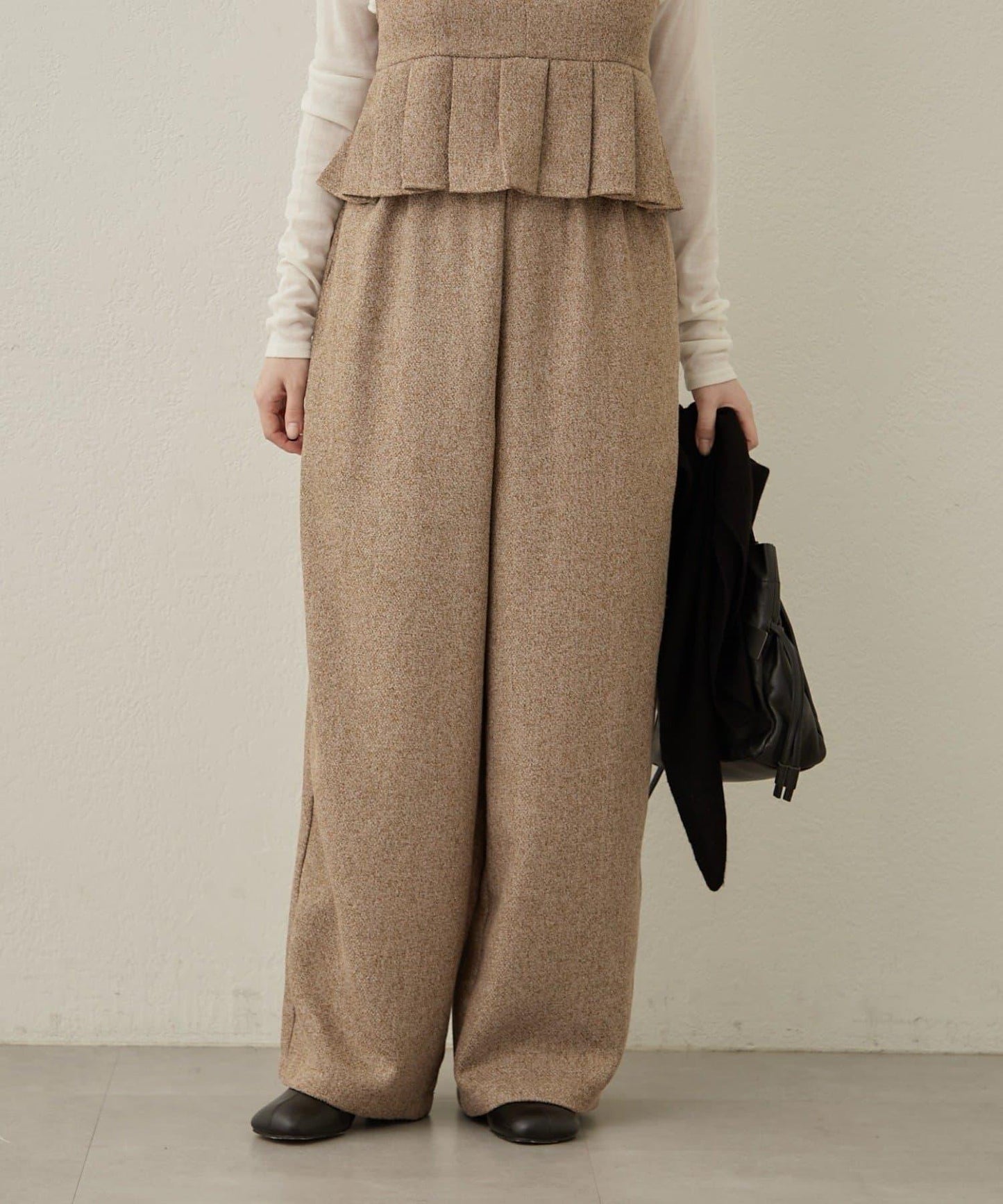 【可搭配套裝穿著◎】粗花呢休閒褲