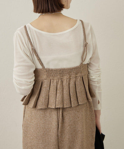 【可成套穿著◎】粗花呢吊帶背心