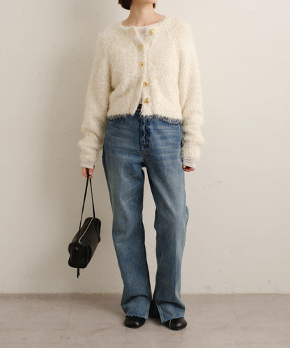 Omekashi 亮絲摩爾針織開衫