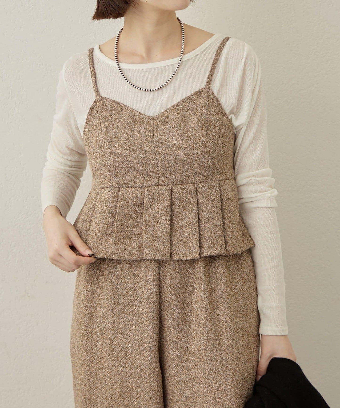 【可成套穿著◎】粗花呢吊帶背心