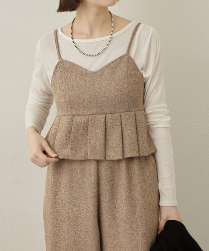【可成套穿著◎】粗花呢吊帶背心