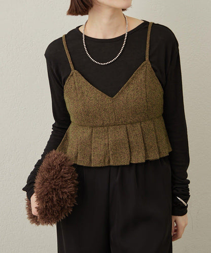 【可成套穿著◎】粗花呢吊帶背心