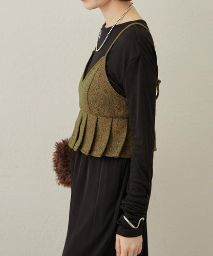 【可成套穿著◎】粗花呢吊帶背心