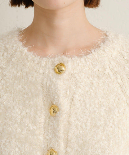 Omekashi 亮絲摩爾針織開衫