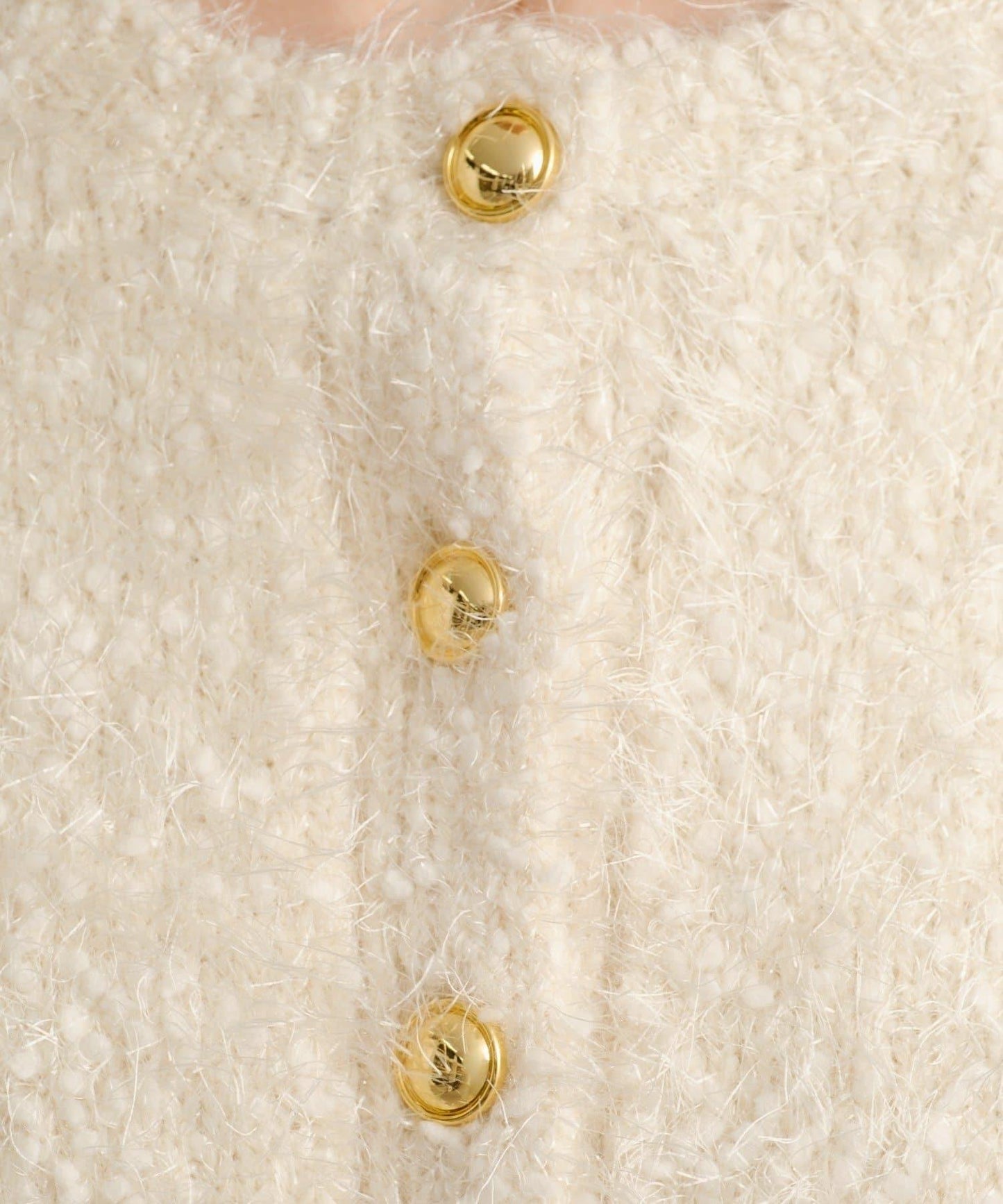 Omekashi 亮絲摩爾針織開衫