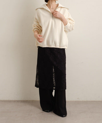 刺繡半拉鍊衛衣