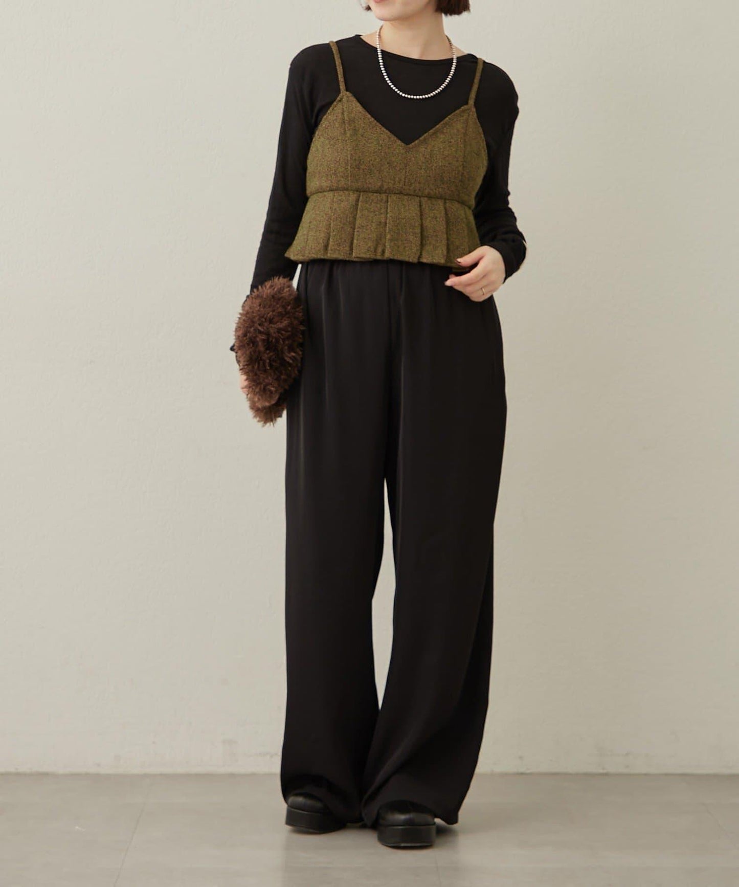 【可成套穿著◎】粗花呢吊帶背心