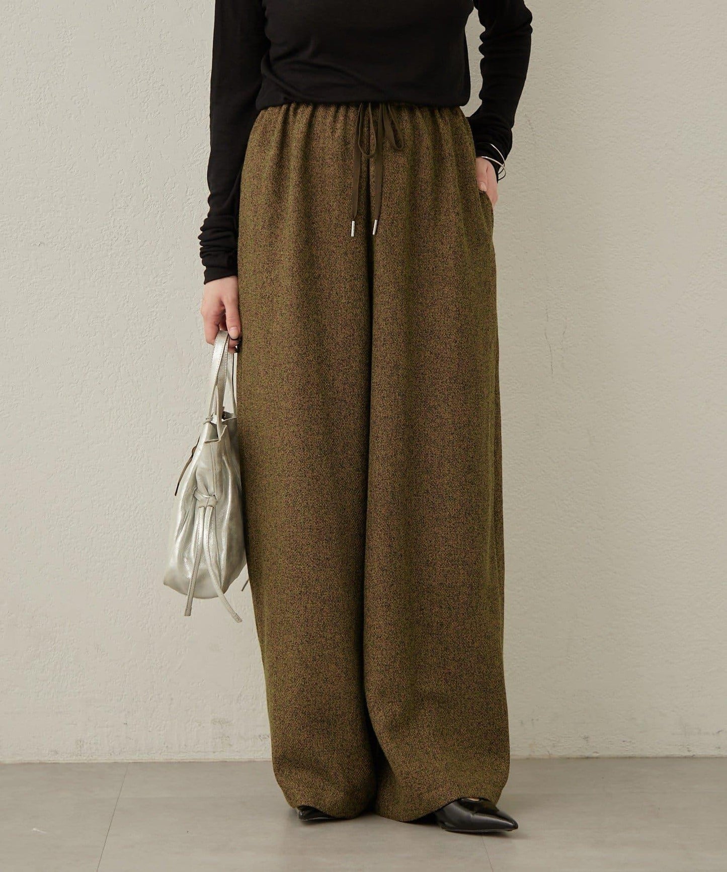 【可搭配套裝穿著◎】粗花呢休閒褲