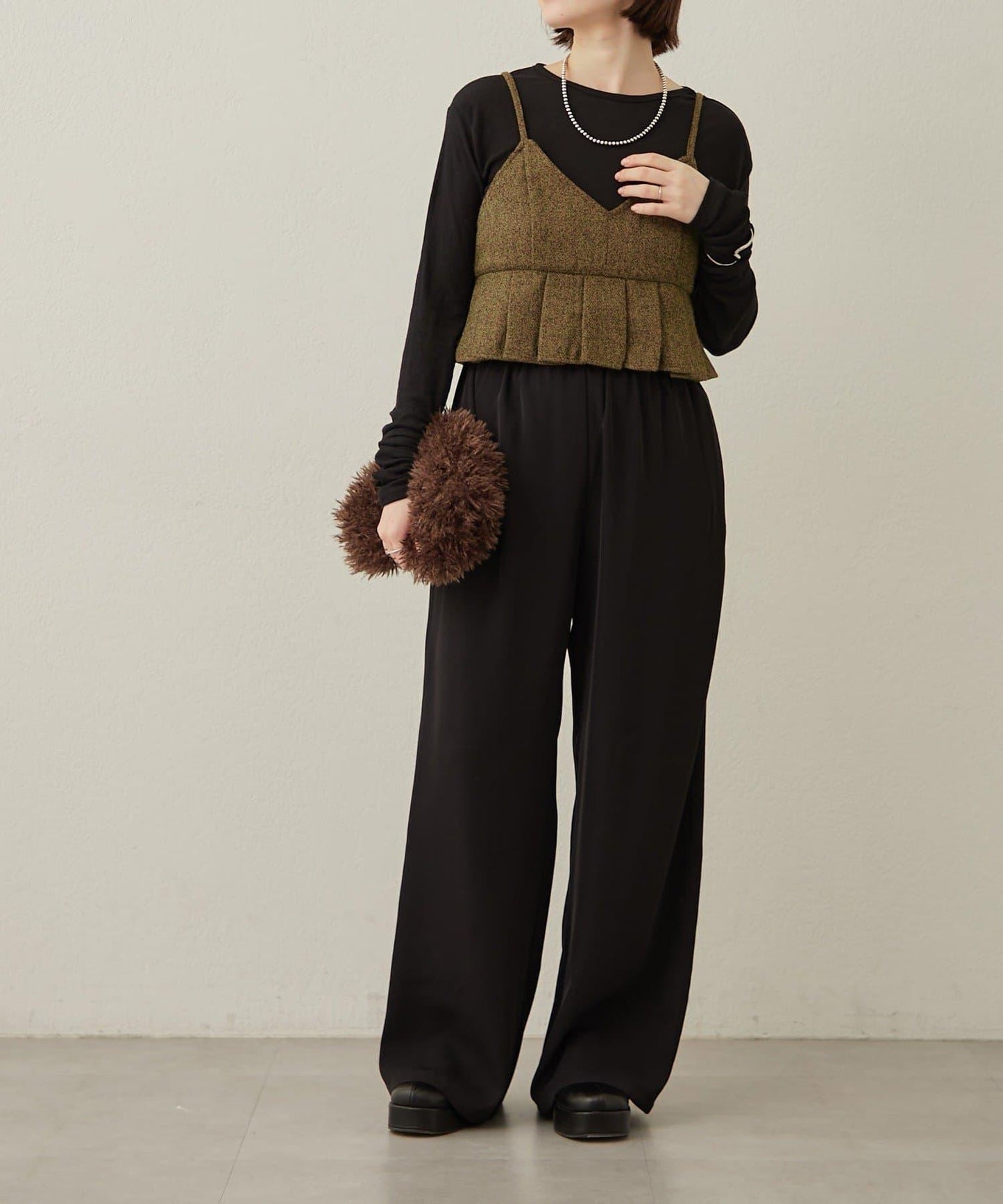 【可成套穿著◎】粗花呢吊帶背心