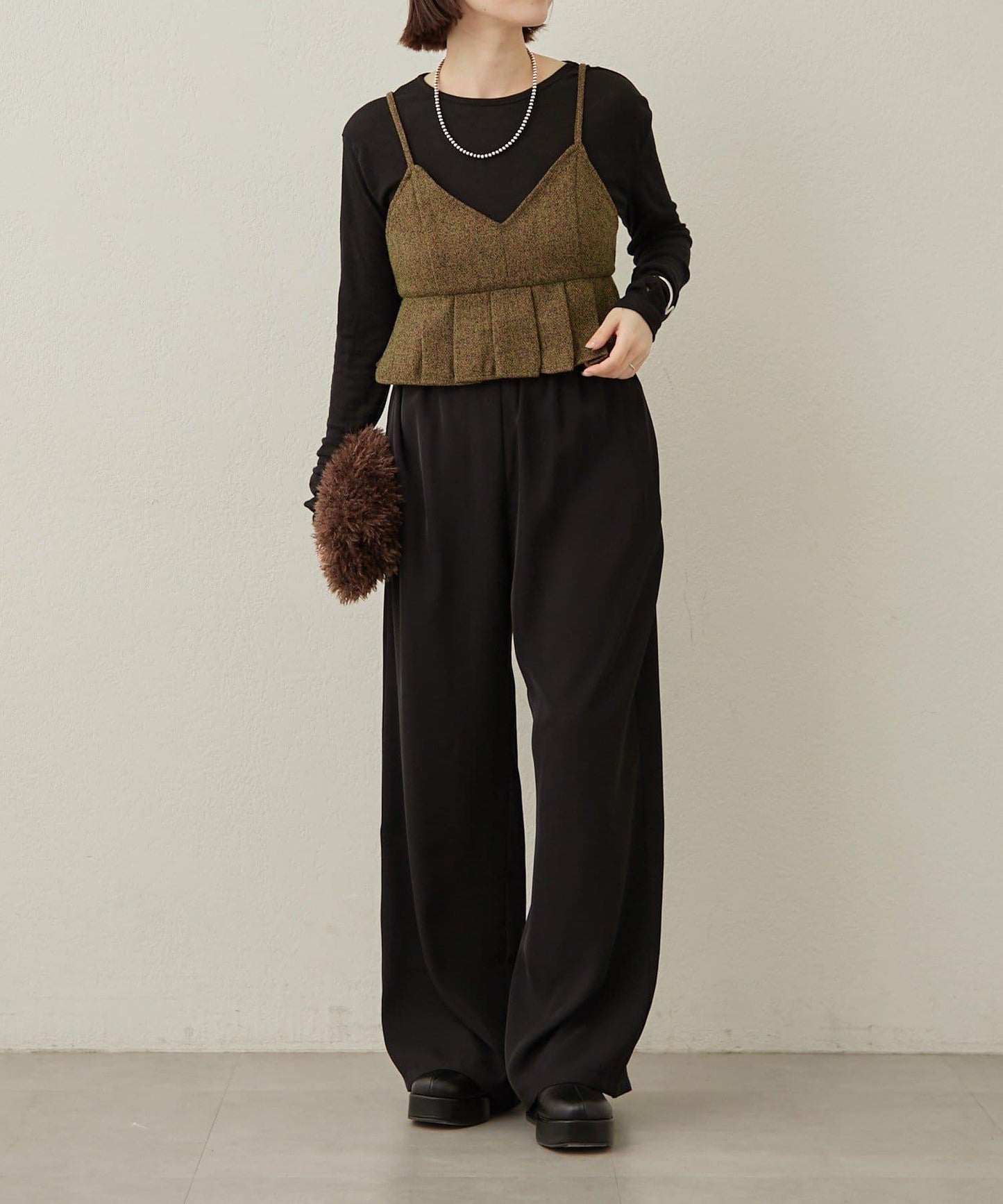 【可成套穿著◎】粗花呢吊帶背心