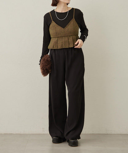 【可成套穿著◎】粗花呢吊帶背心