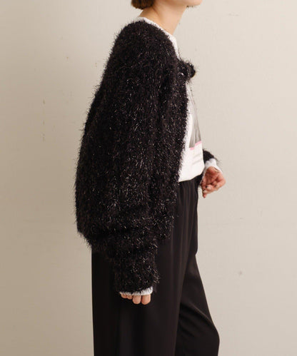 Omekashi 亮絲摩爾針織開衫