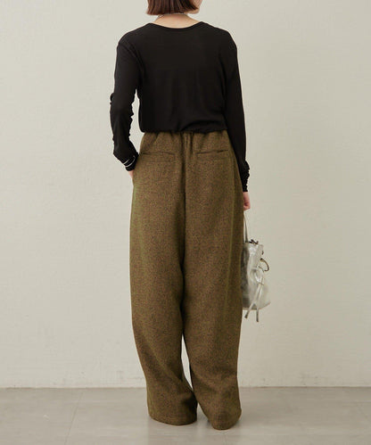 【可搭配套裝穿著◎】粗花呢休閒褲