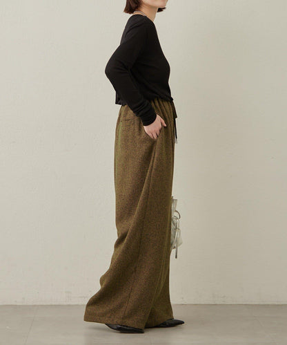 【可搭配套裝穿著◎】粗花呢休閒褲