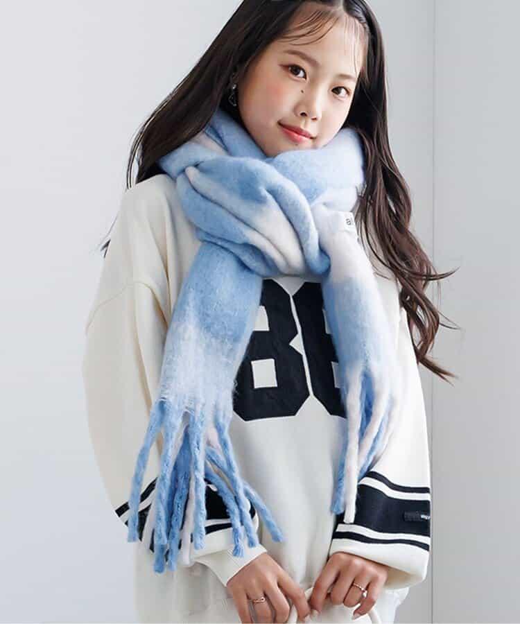 混色圍巾