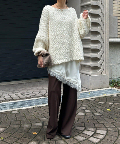 不對稱蕾絲吊帶