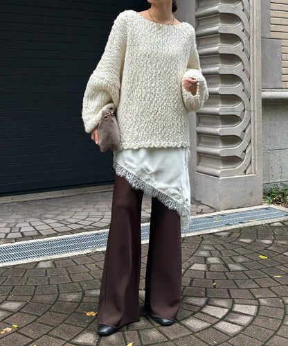 不對稱蕾絲吊帶