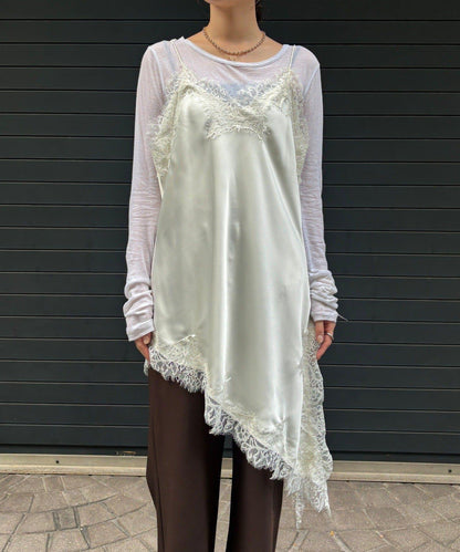 不對稱蕾絲吊帶