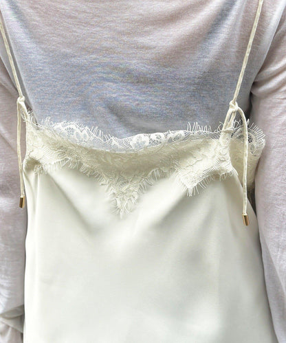 不對稱蕾絲吊帶