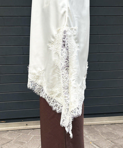 不對稱蕾絲吊帶