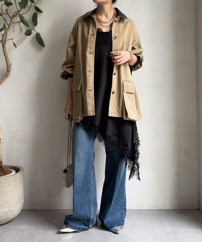 不對稱蕾絲吊帶