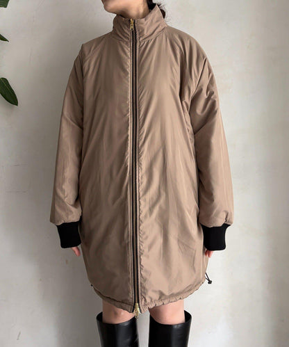 菱格絎縫雙面穿大衣