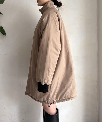 菱格絎縫雙面穿大衣