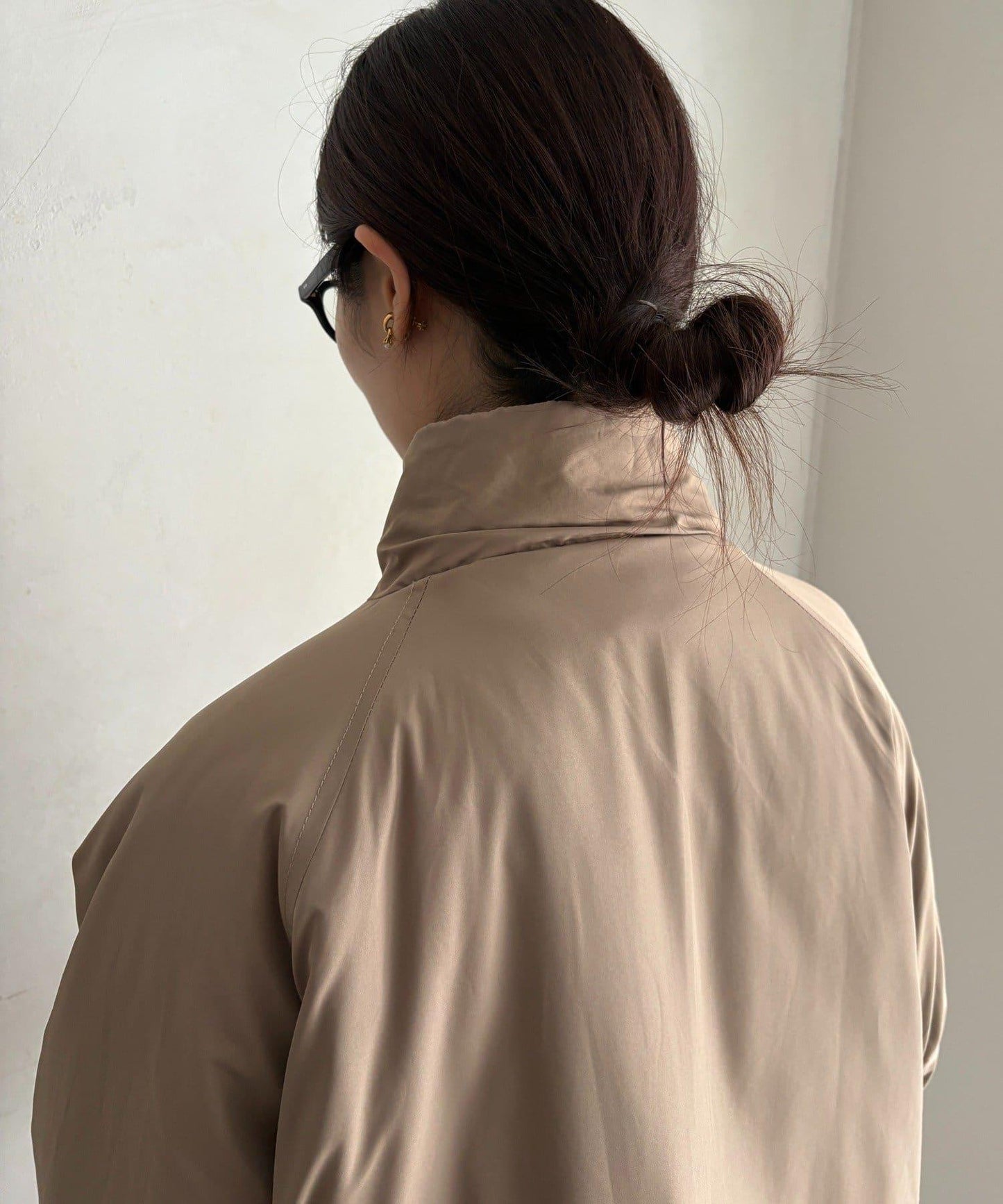 菱格絎縫雙面穿大衣